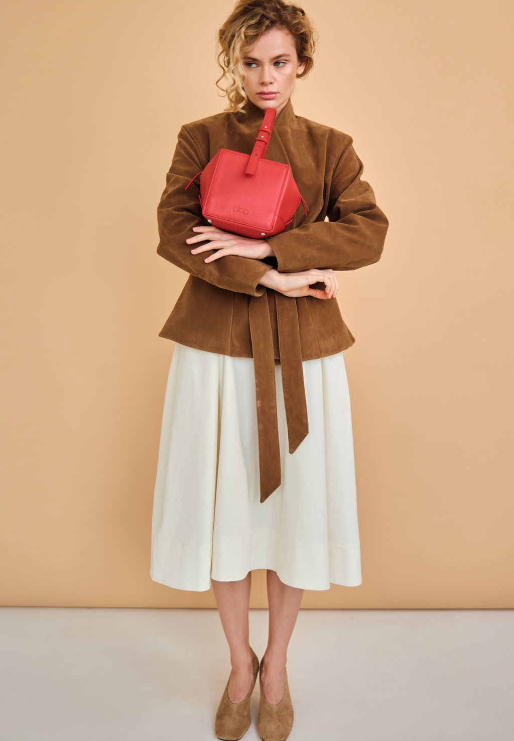 Кожаная сумка Quadra DBR 30989 красный  фото 6