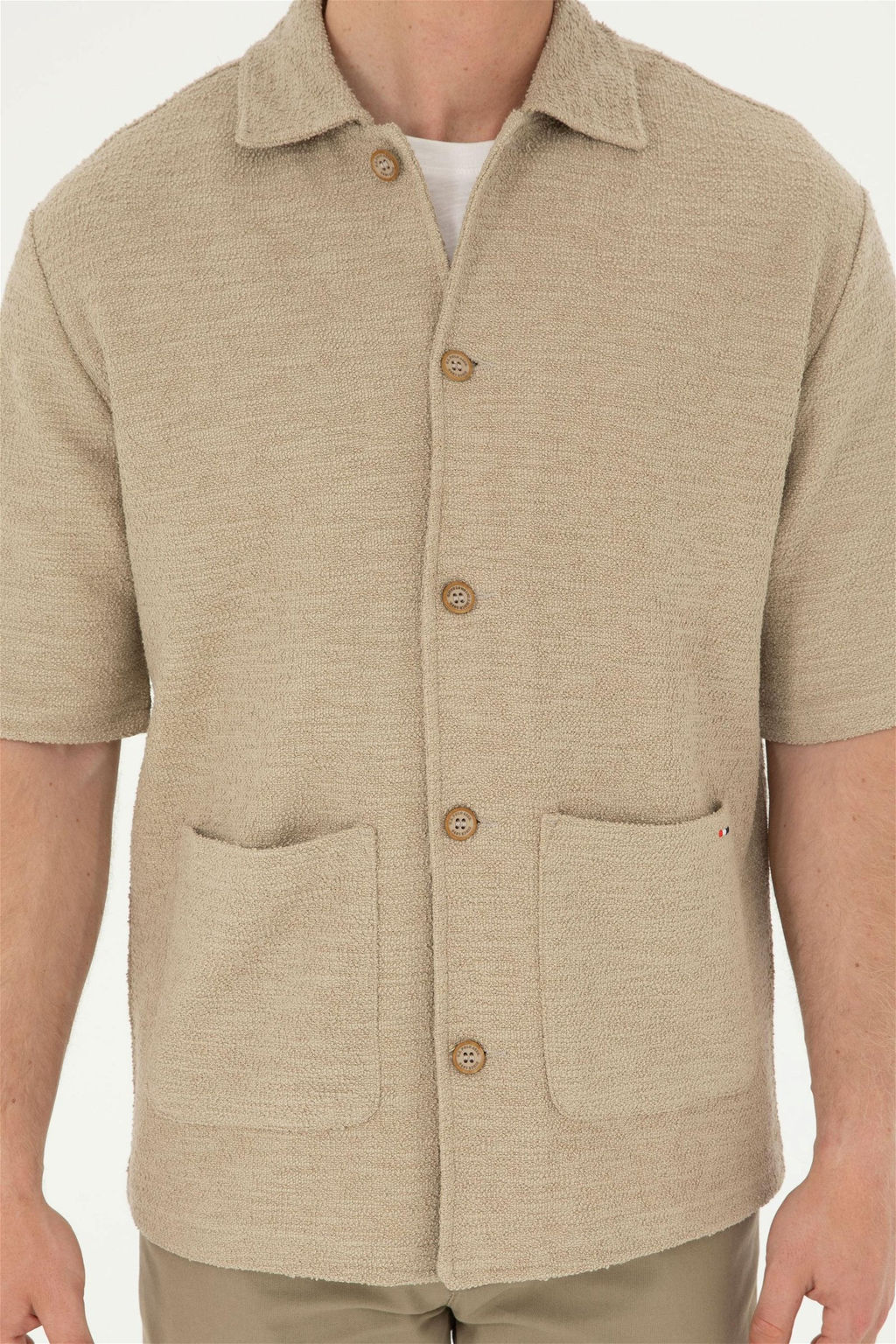 U. S. Polo Assn / Мужская футболка светло-хаки - U.s. polo assn фото 6