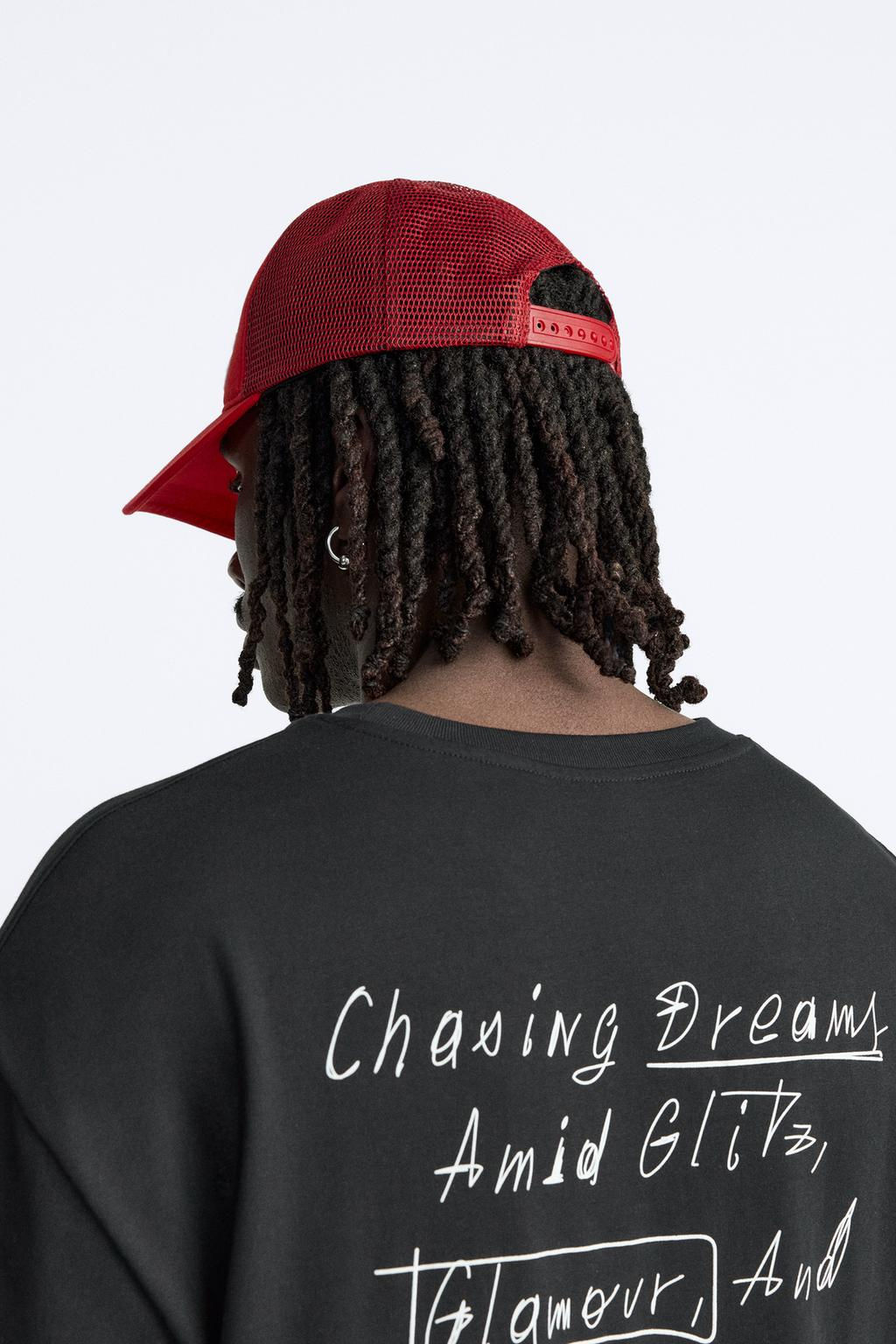 CAP WITH RAISED SLOGAN - Zara фото 2