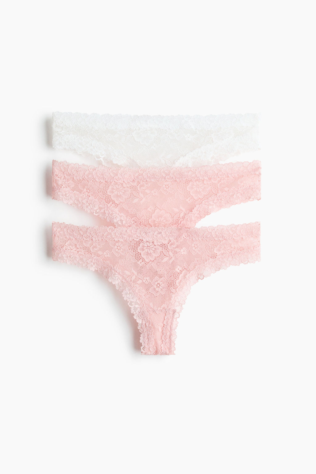 Pack de 3 bragas Brazilian de encaje - H&m фото 3