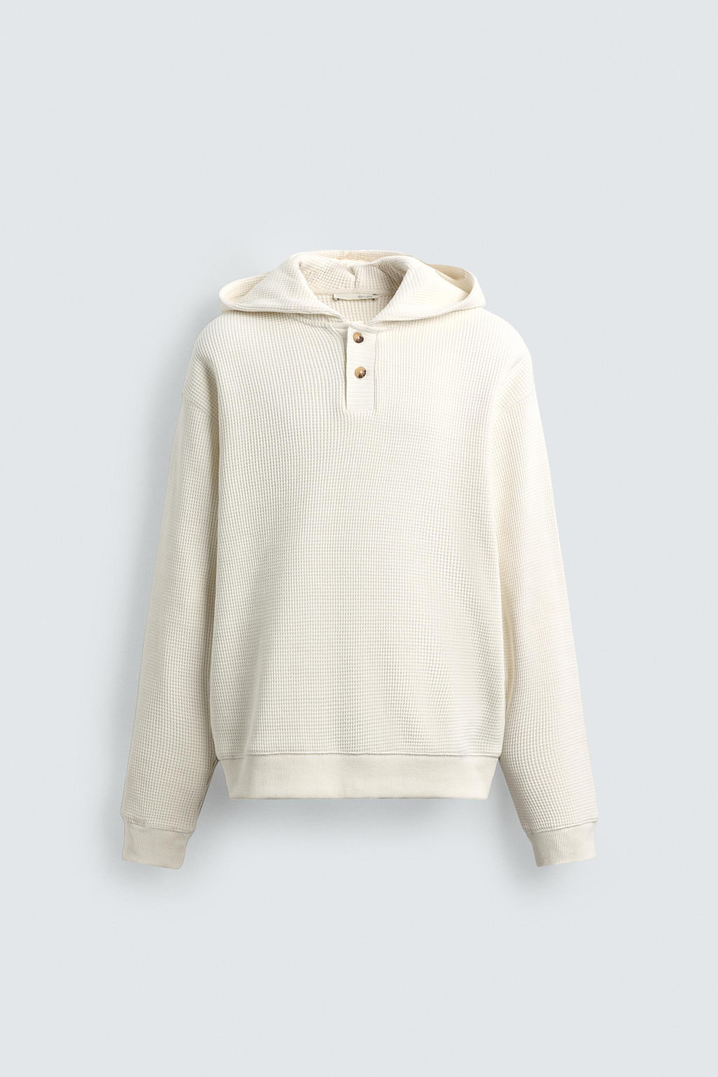WAFFLE-KNIT HOODIE - Zara фото 15