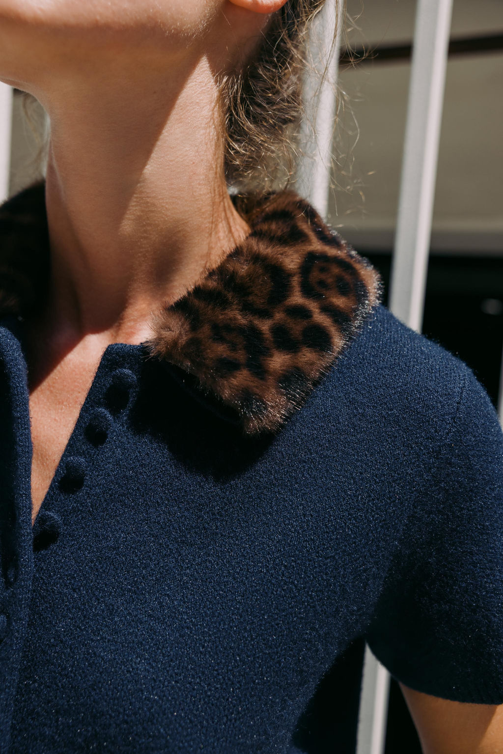 ANIMAL PRINT COLLAR KNIT CARDIGAN - Zara фото 6