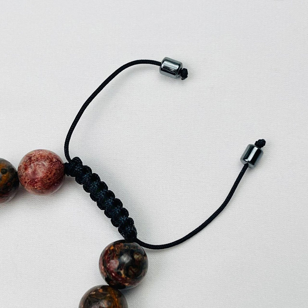 Браслет из регулируемый из Яшмы от 19 см - Радуга самоцветов фото 3