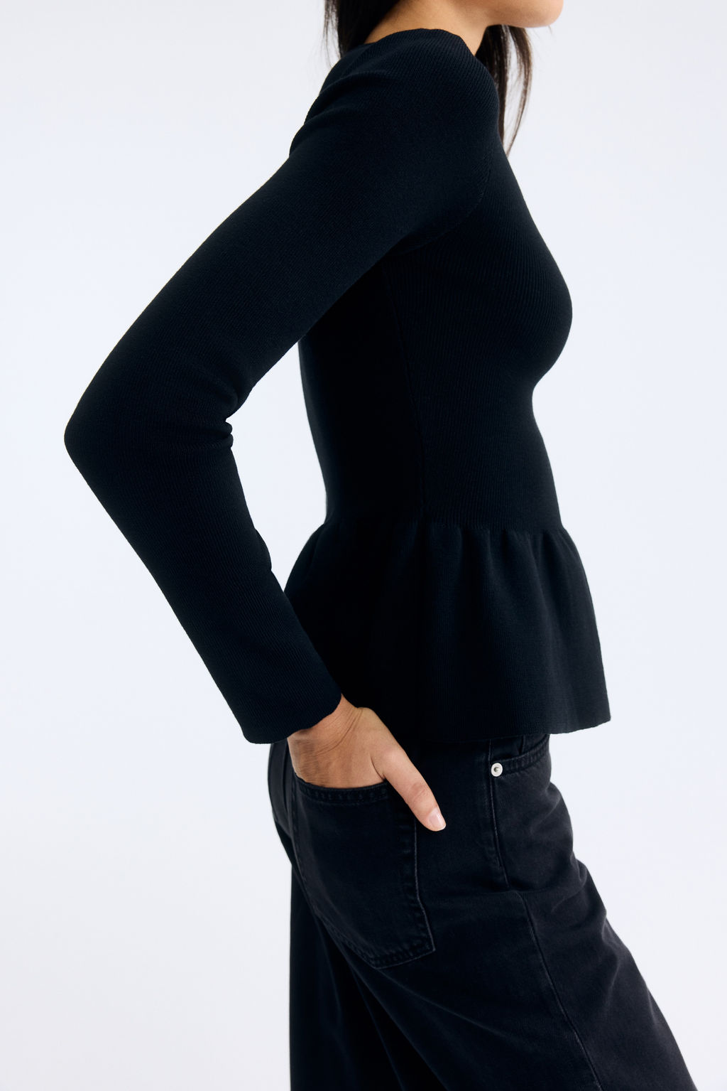 Top de punto con peplum - H&m фото 3