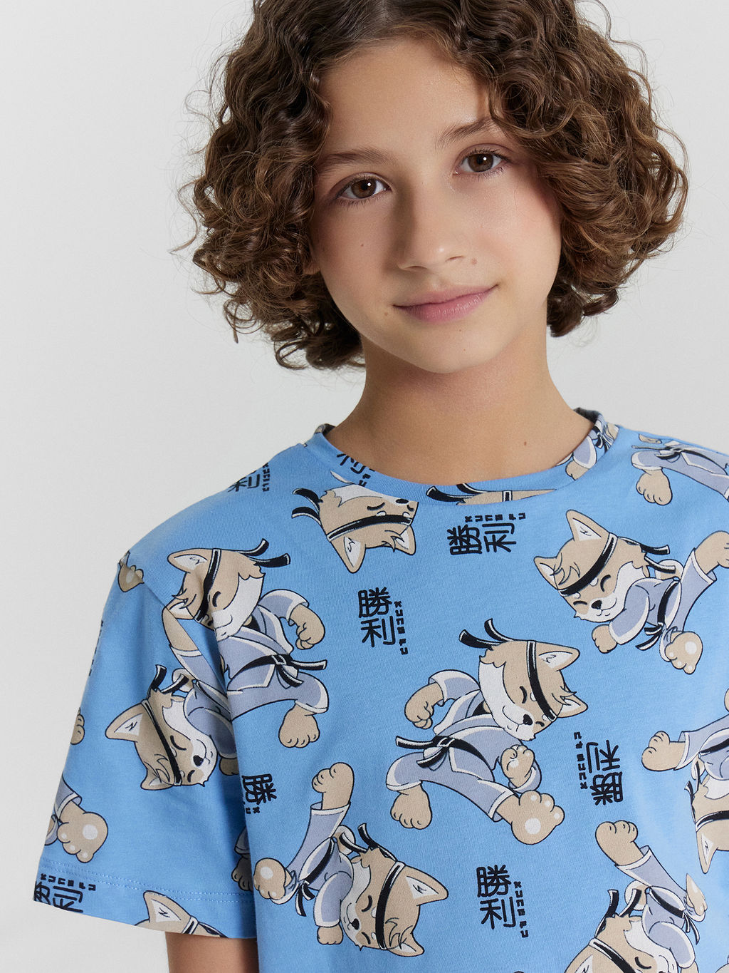 Комплект домашний для мальчиков голубой с принтом - Mark formelle фото 6