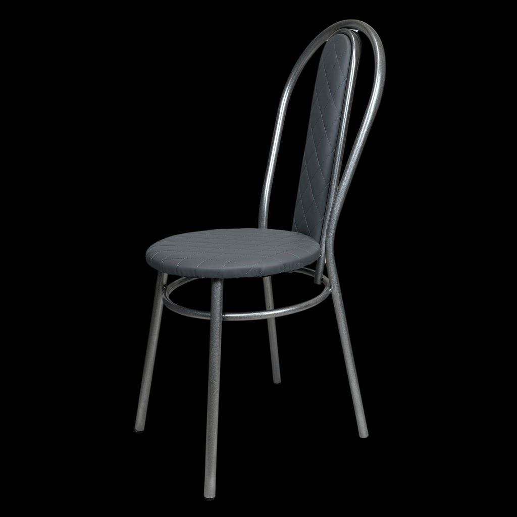 Стул "Венский" к\з стег.Сталь н.хром