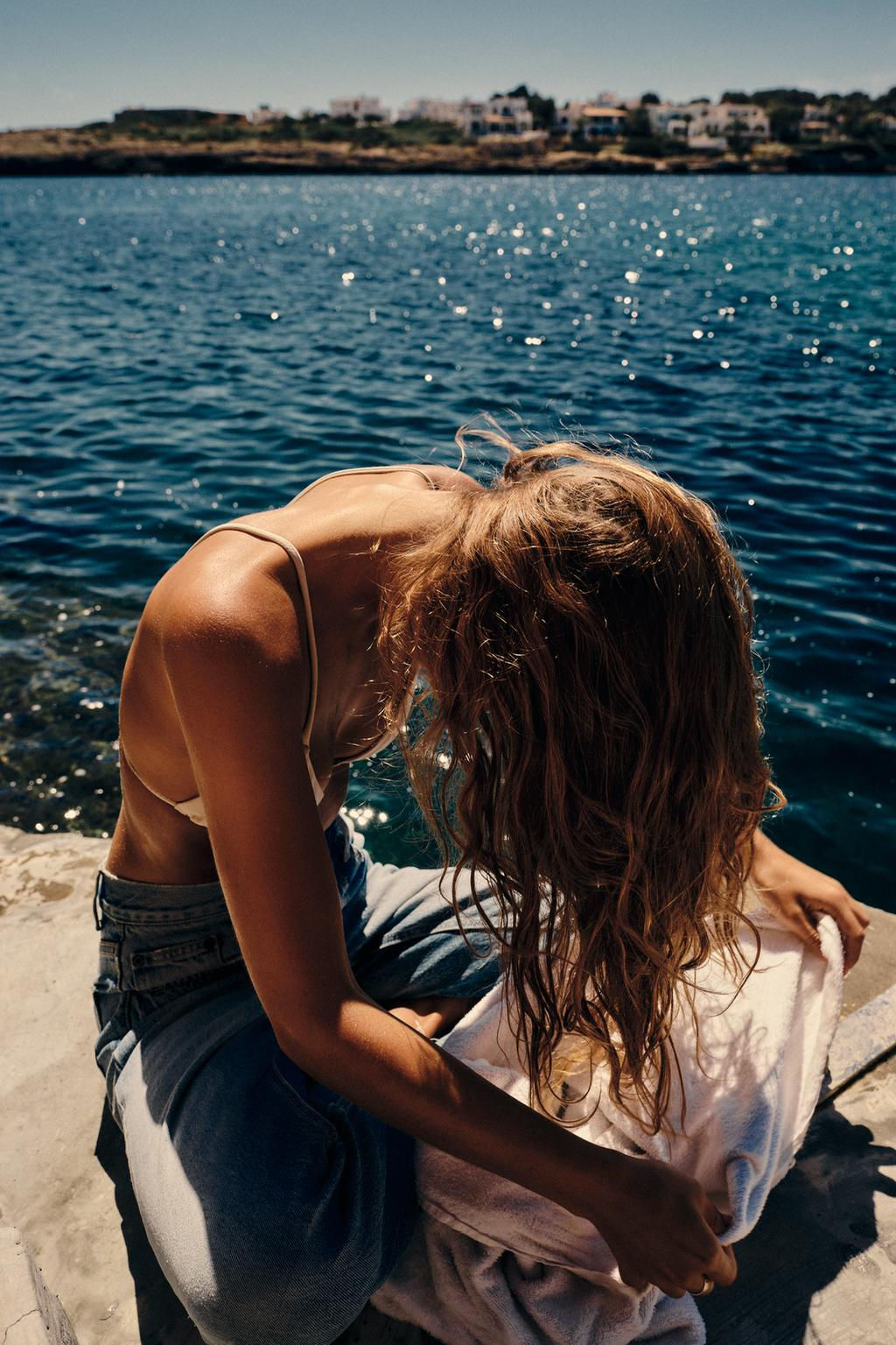 TRF STRAIGHT HIGH-WAIST JEANS - Zara фото 4