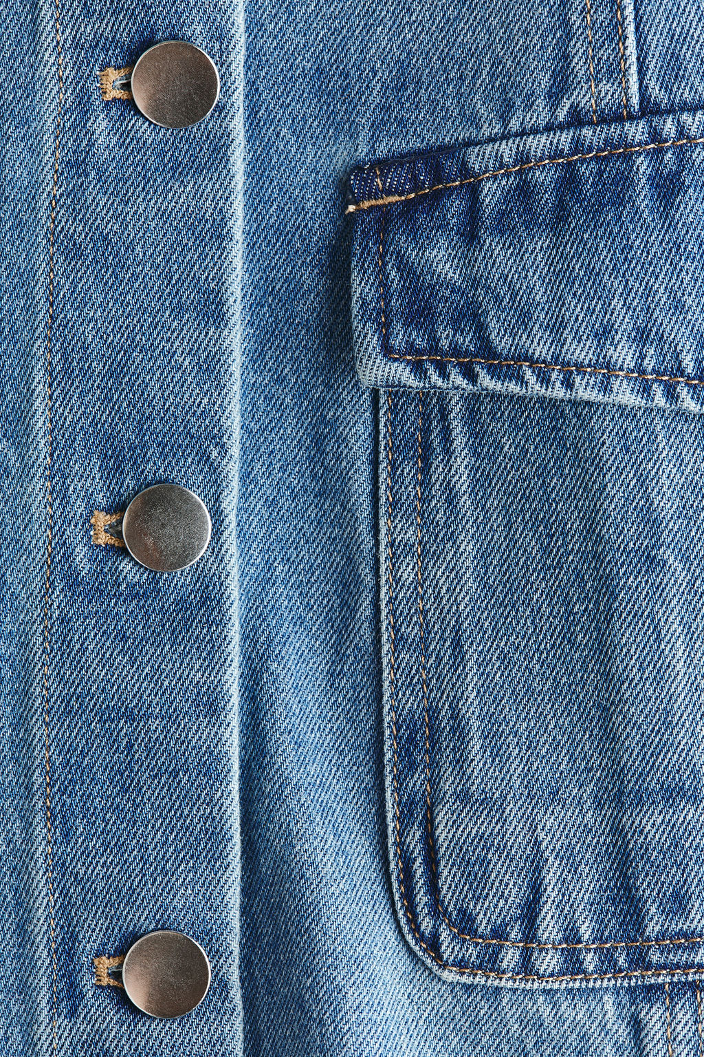 Button-front denim dress - H&m фото 4