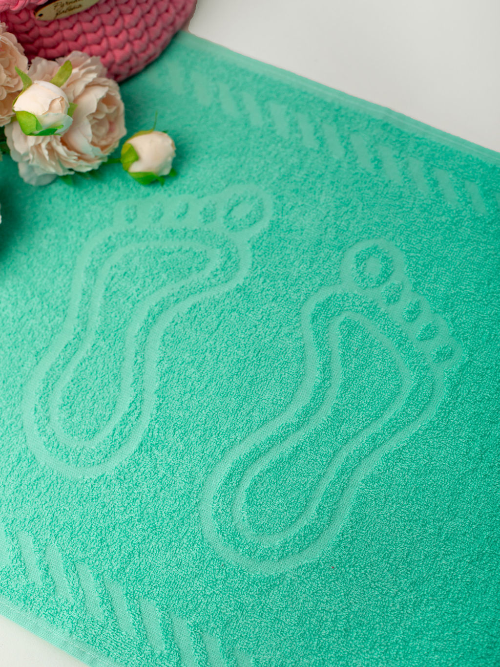 Полотенце махровое Ножки р.35*60 Мята - Domtrik фото 2