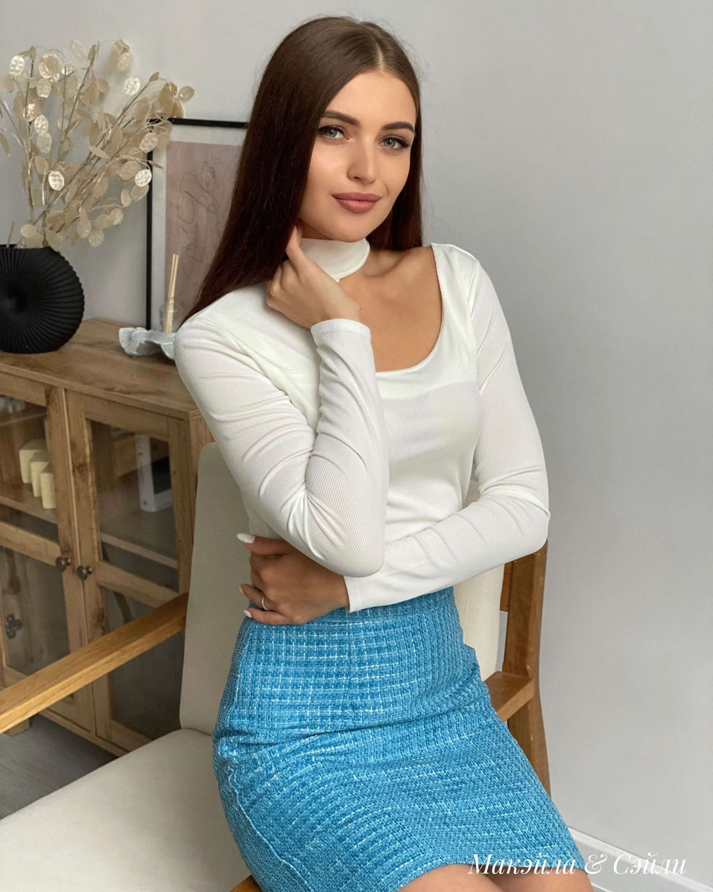 Юбка Сэйли (голубой) - Nadi bordo фото 3