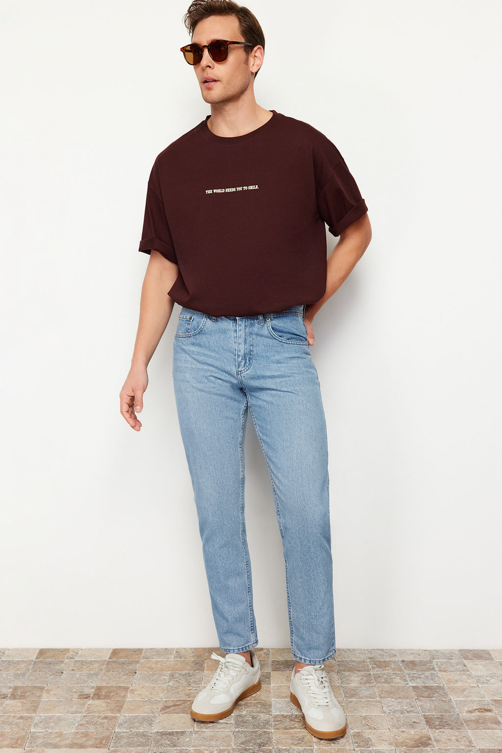 TRENDYOL MAN Antrasit %100 Pamuk Essential Fit Jeans Kot Pantolon TMNAW23JE00104 - Trendyolmilla фото 2