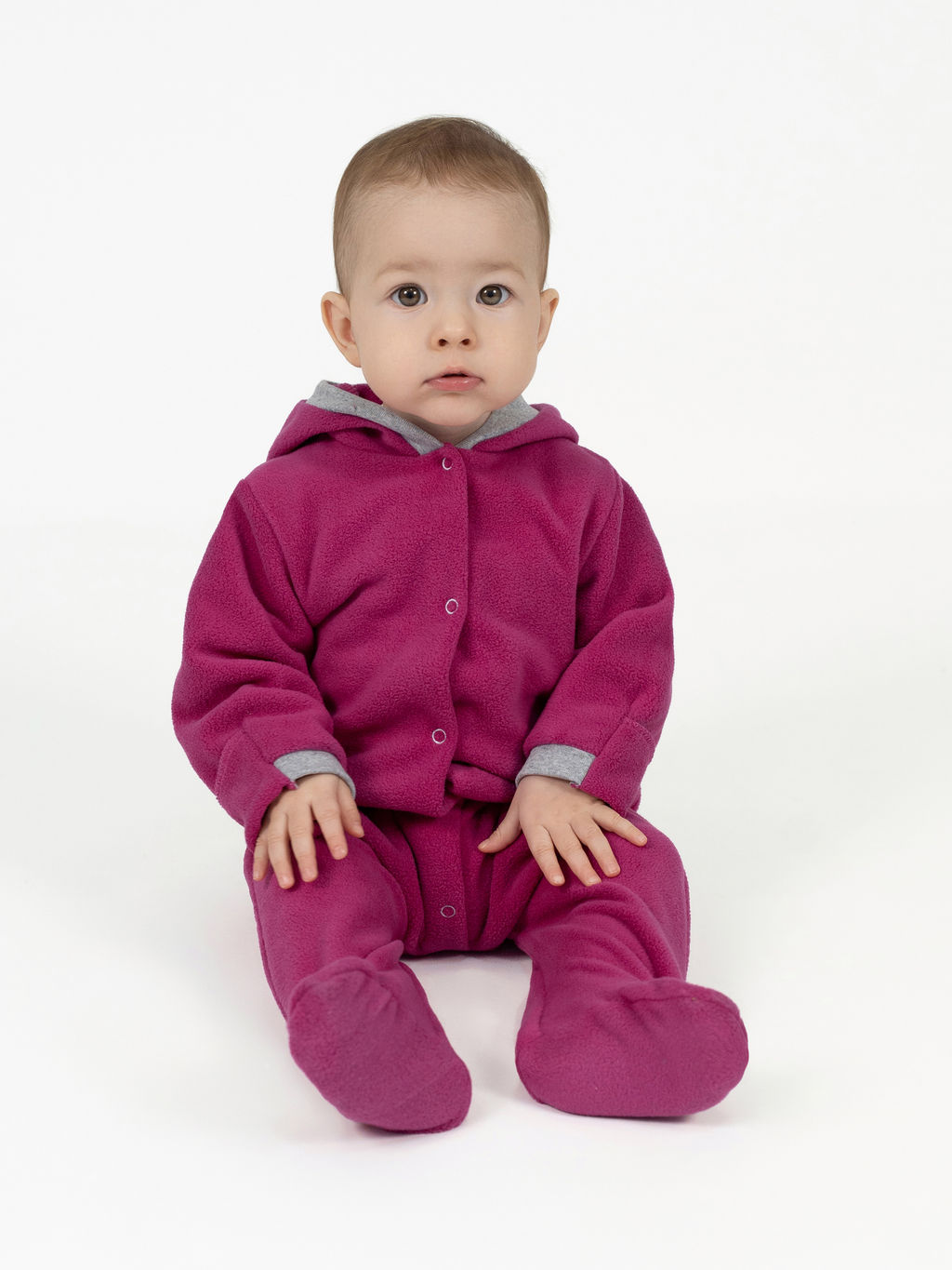 Комбинезон ясельный флисовый фуксия - Утенок фото 17