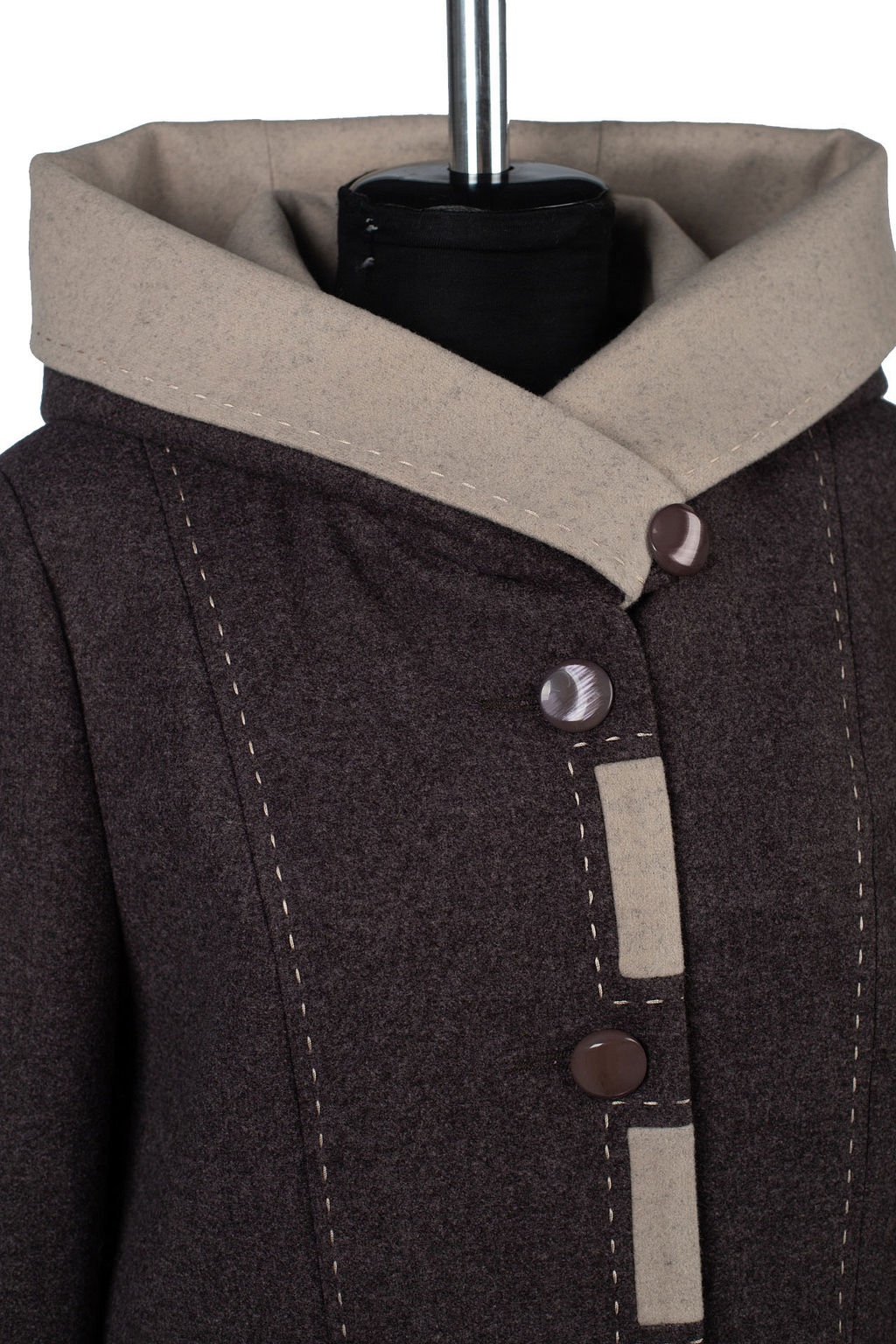 01-12180 Пальто женское демисезонное - El podio фото 12