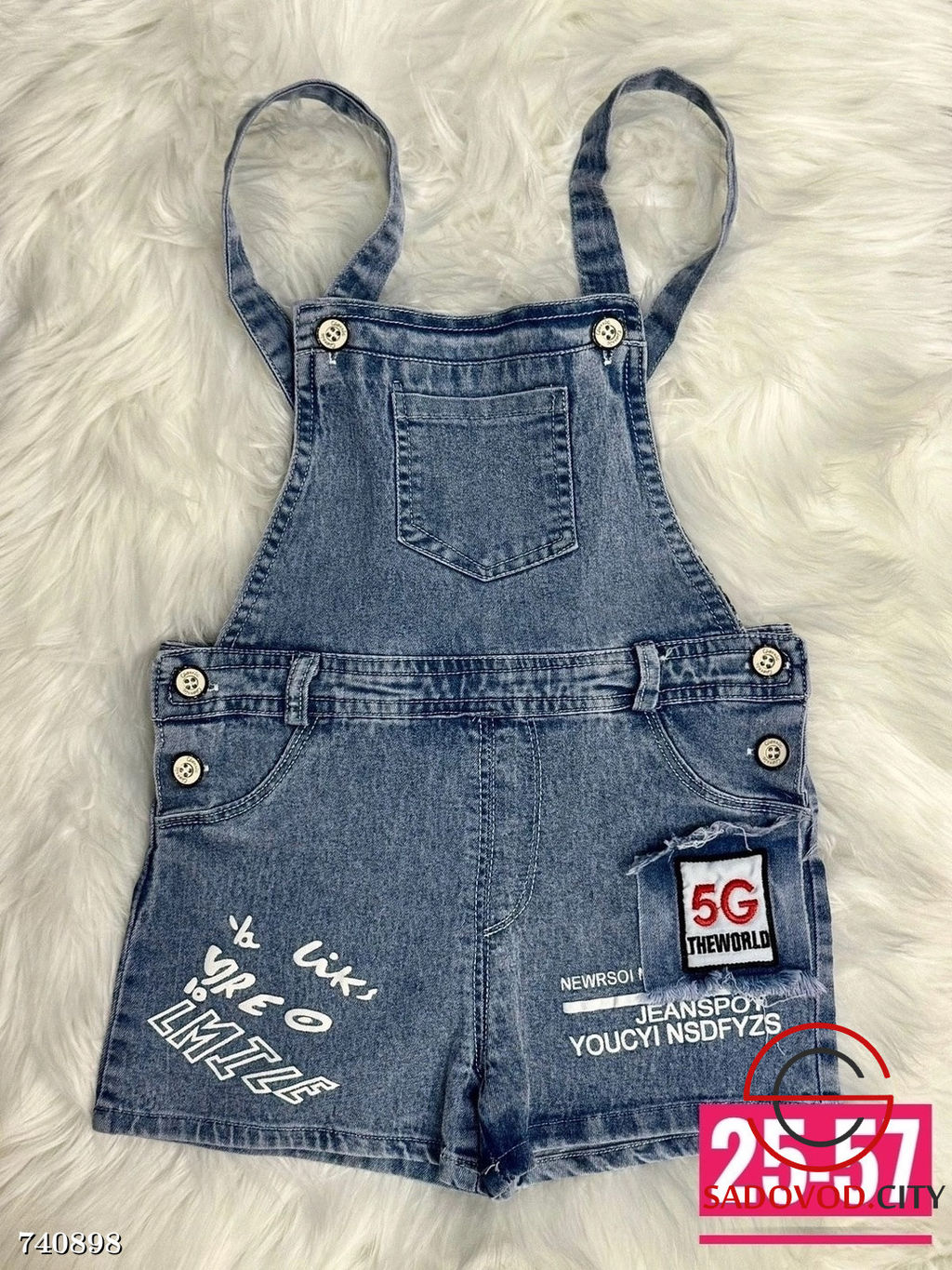 Детский джинсовый комбинезон - Bruno фото 4