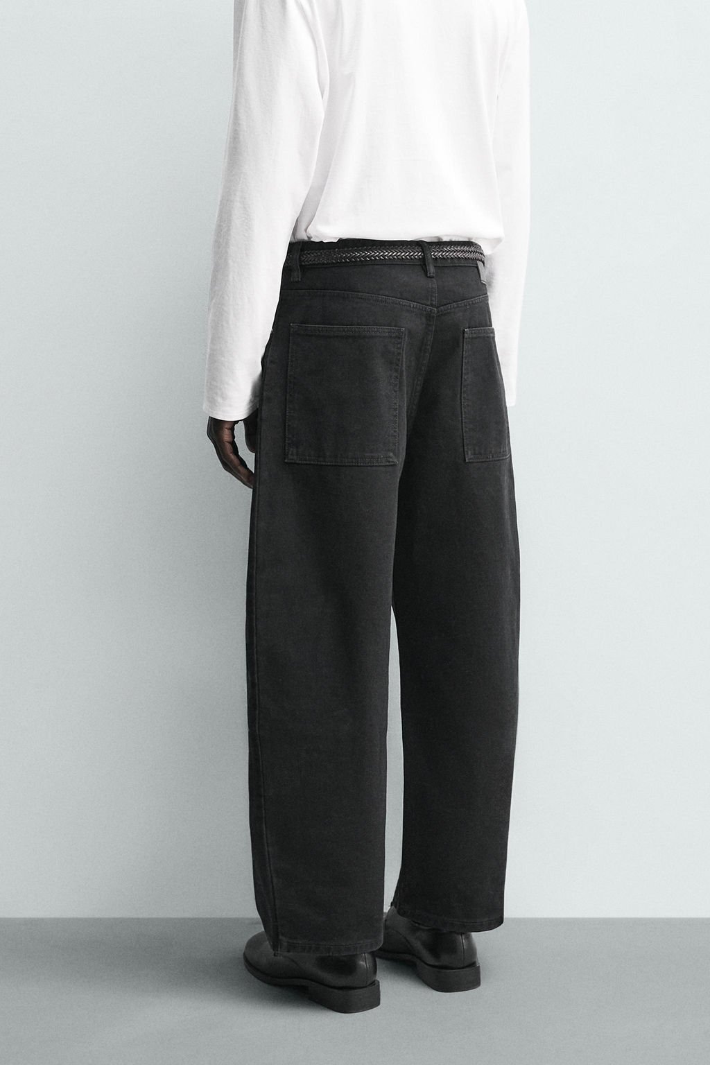 JEANS WIDE FIT / Negro - Zara фото 12