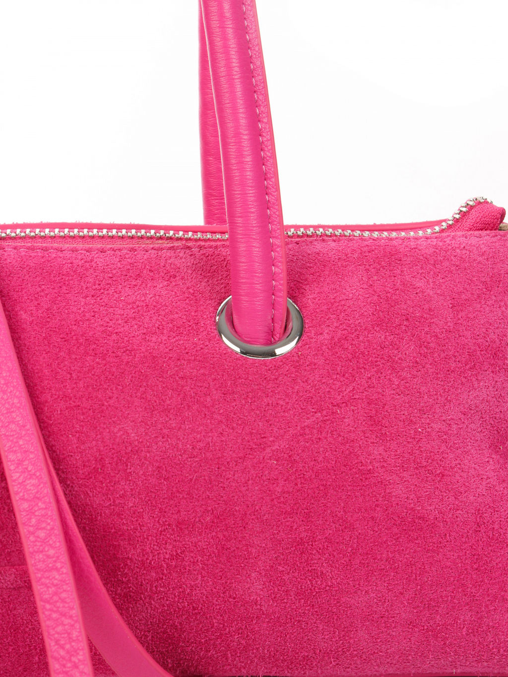 LACCOMA сумка АУ4311Ф-фуксия натуральная замша хлопок