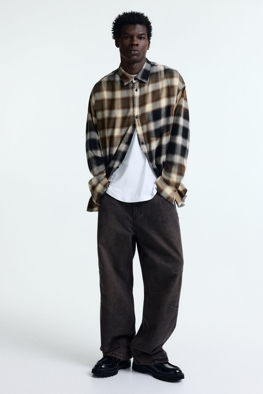 Camisa en mezcla de algod?n Relaxed Fit - H&m фото 2
