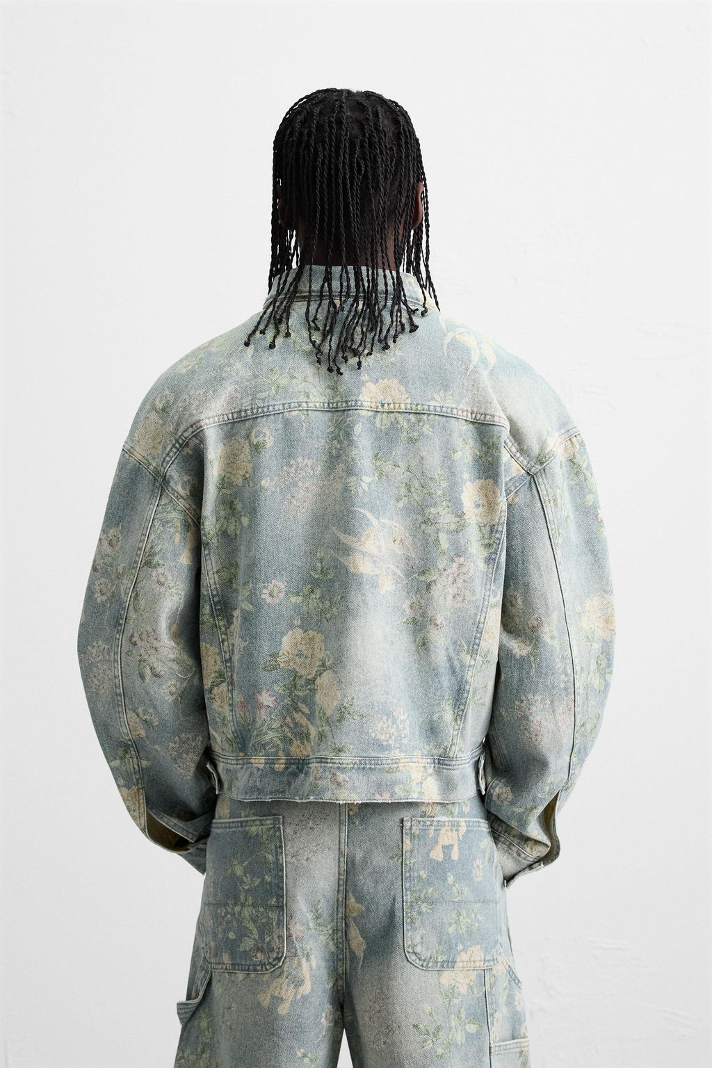 FLORAL PRINT DENIM JACKET - Zara фото 5