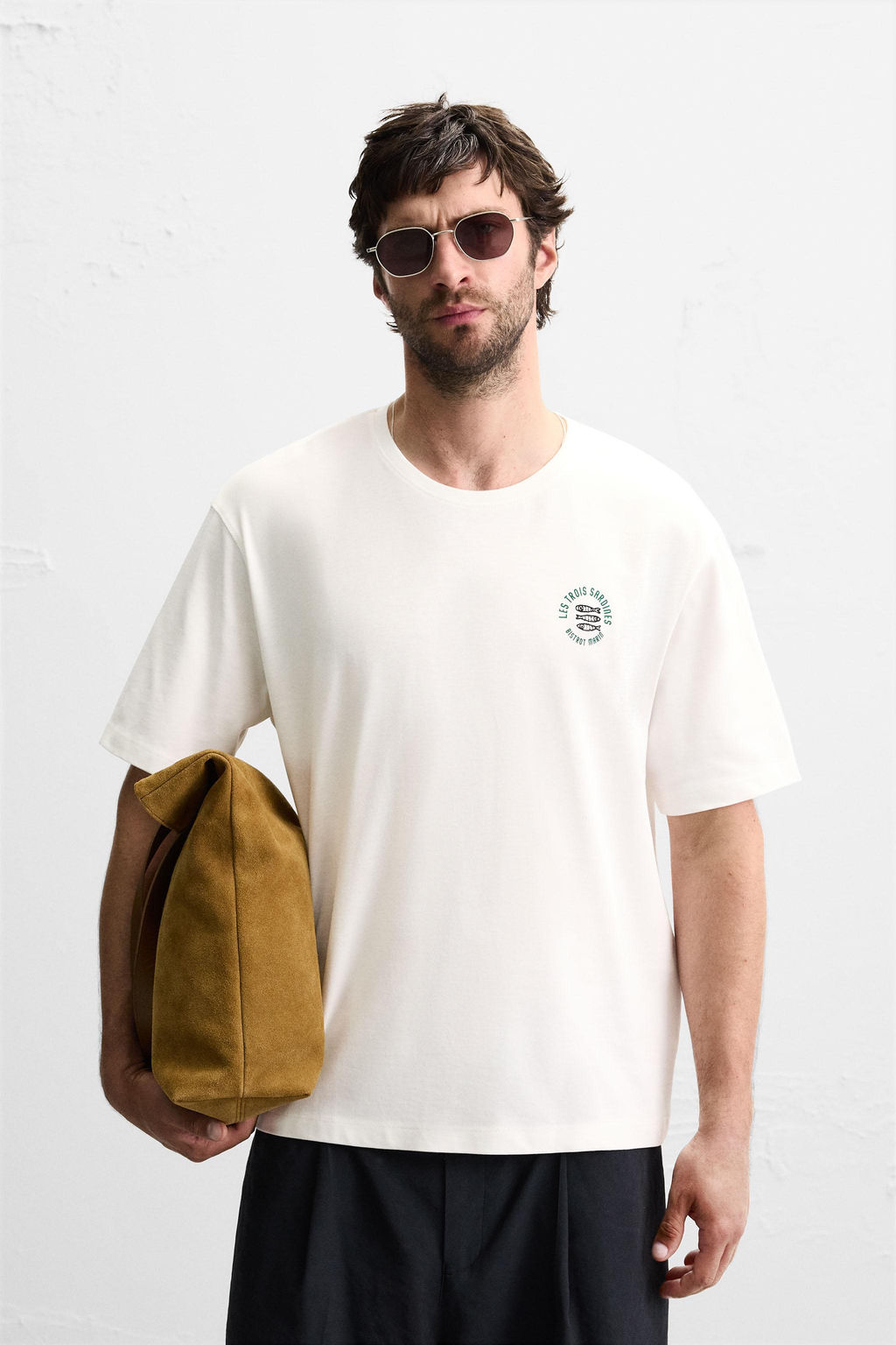 CONTRAST EMBROIDERY T-SHIRT - Zara фото 2