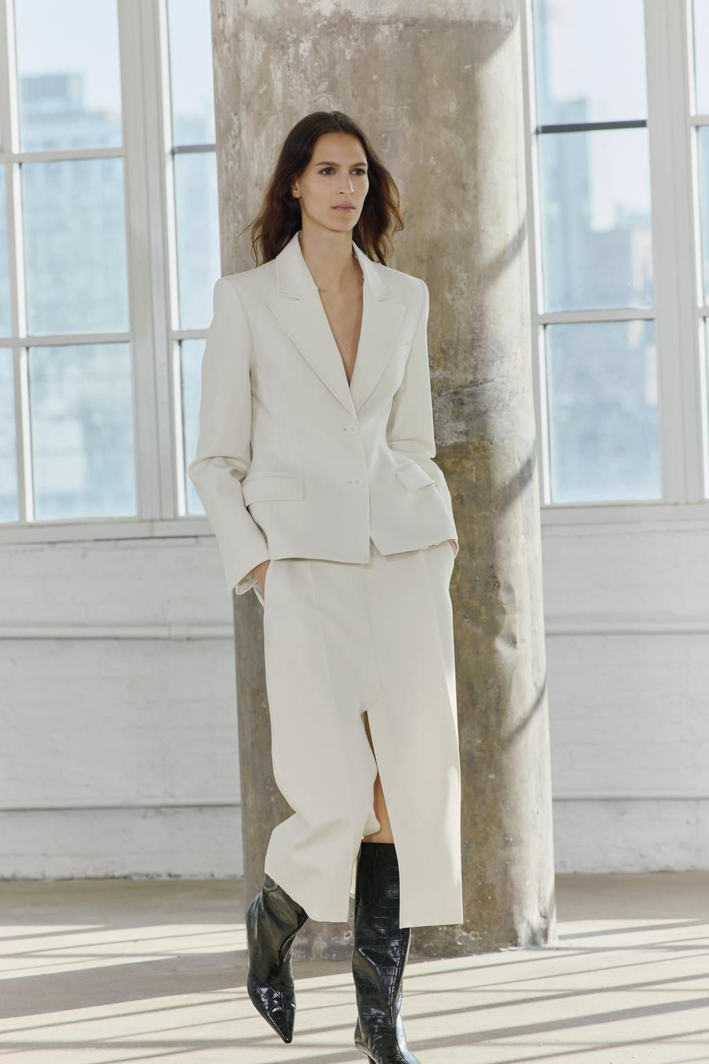 FITTED DOUBLE-BREASTED BLAZER ZW COLLECTION - Zara фото 9