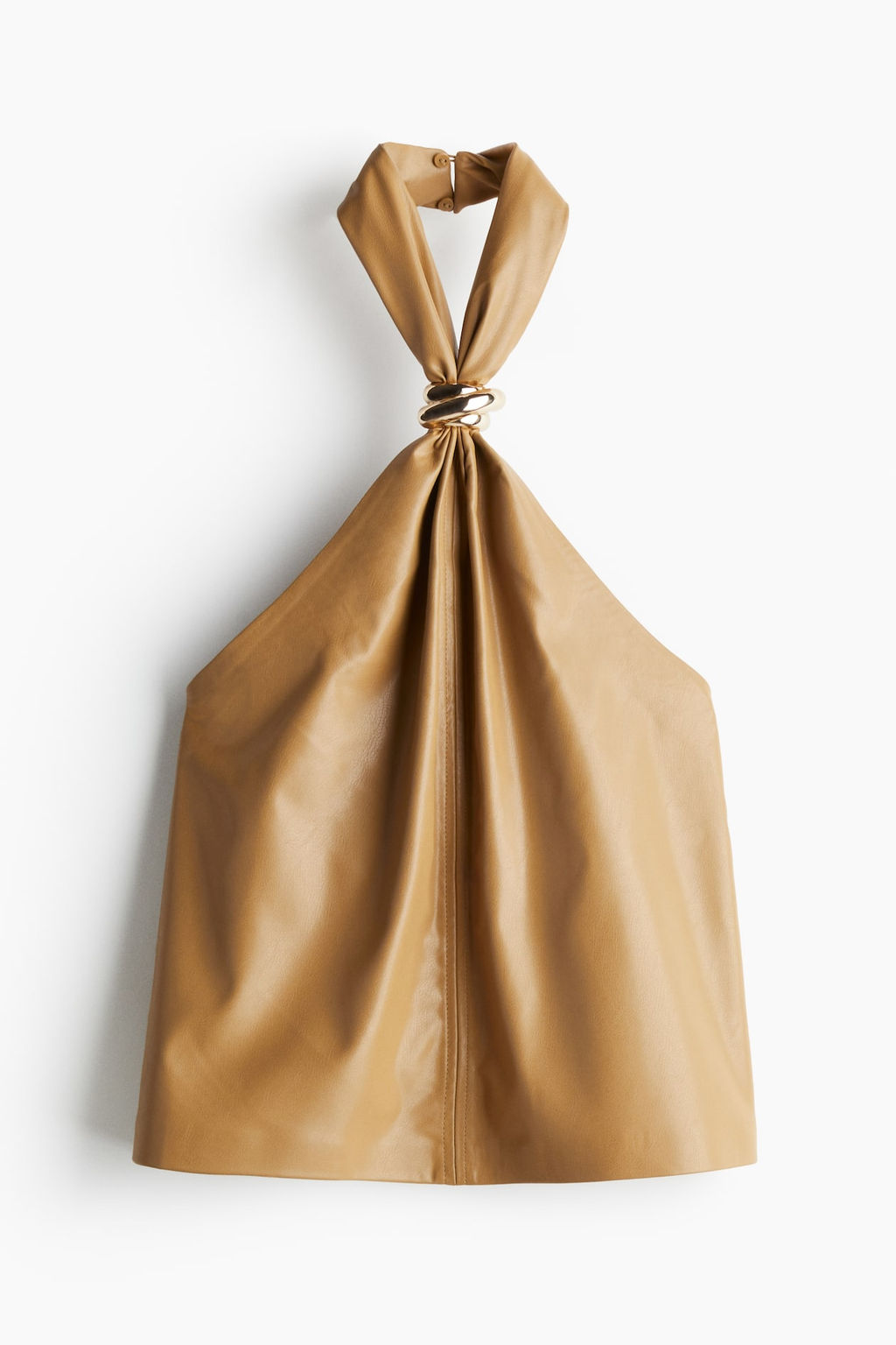 Top halter en tejido revestido - H&m фото 3