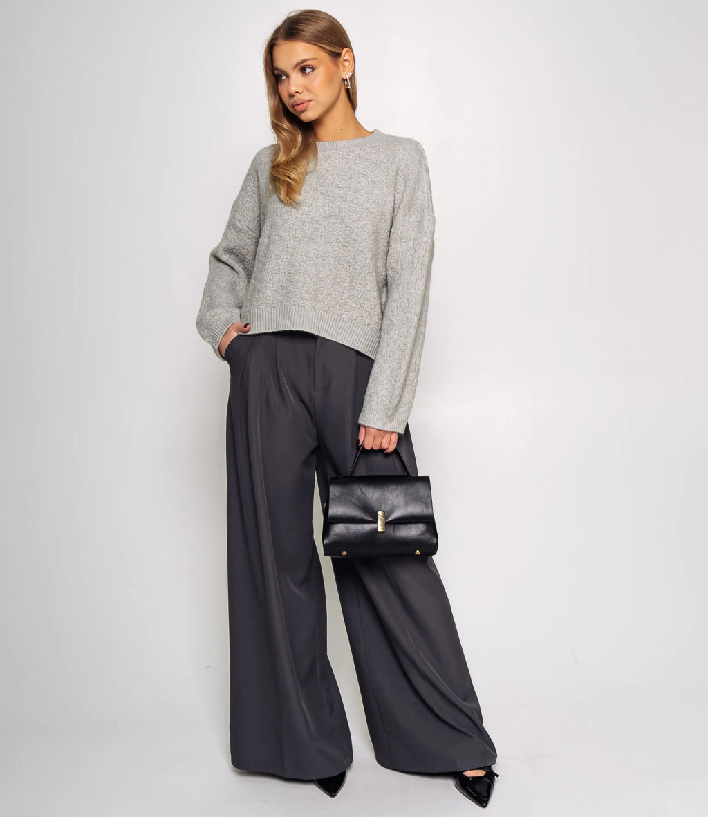 Джемпер #КТ6137, серый