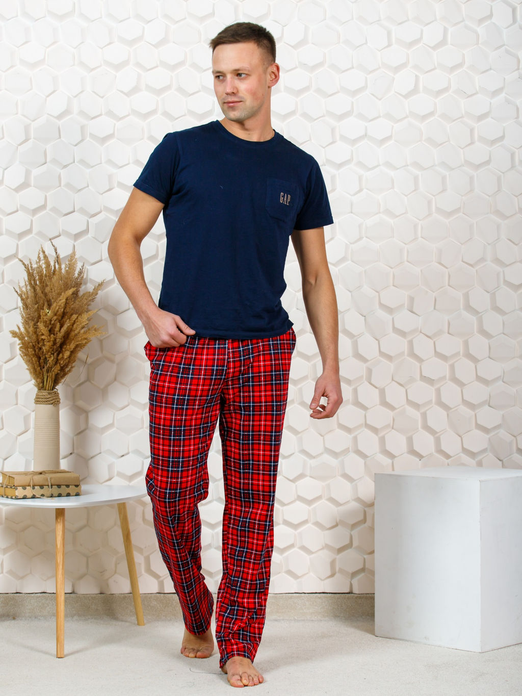 М43 Брюки "Красная клетка"