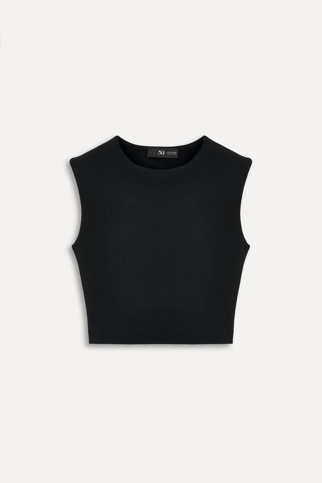 CROP TOP WITH BUCKLE 50TH ANNIVERSARY - Zara фото 3
