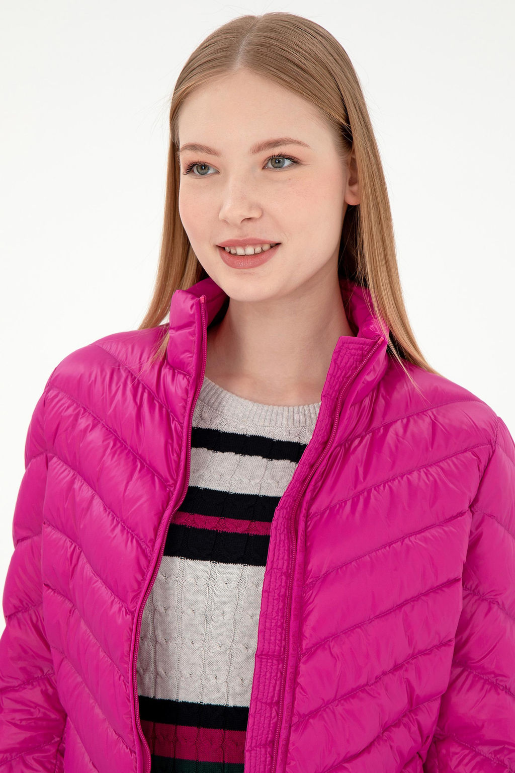 Женское фиолетовое пальто Неожиданная скидка в корзине - U.s. polo assn фото 2