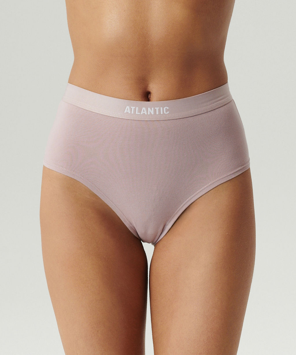 ATLANTIC 3CLP-009 Трусы макси спорт Maxi Sport - набор 3 шт. бежевый + розовый + зеленый  фото 2