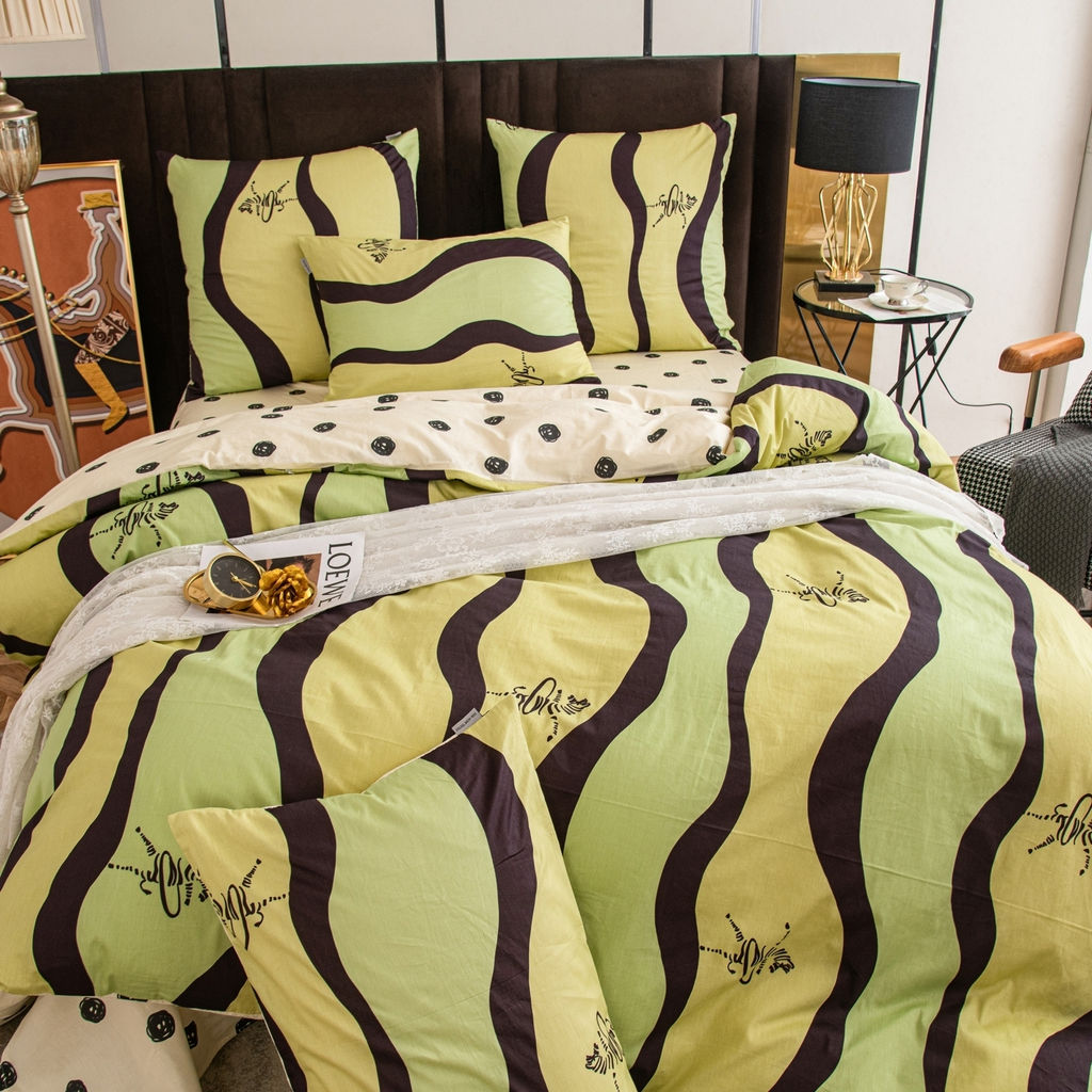 Комплект постельного белья Сатин 100% хлопок C605 2 спальный 70-70 2 шт;50-70 2 шт