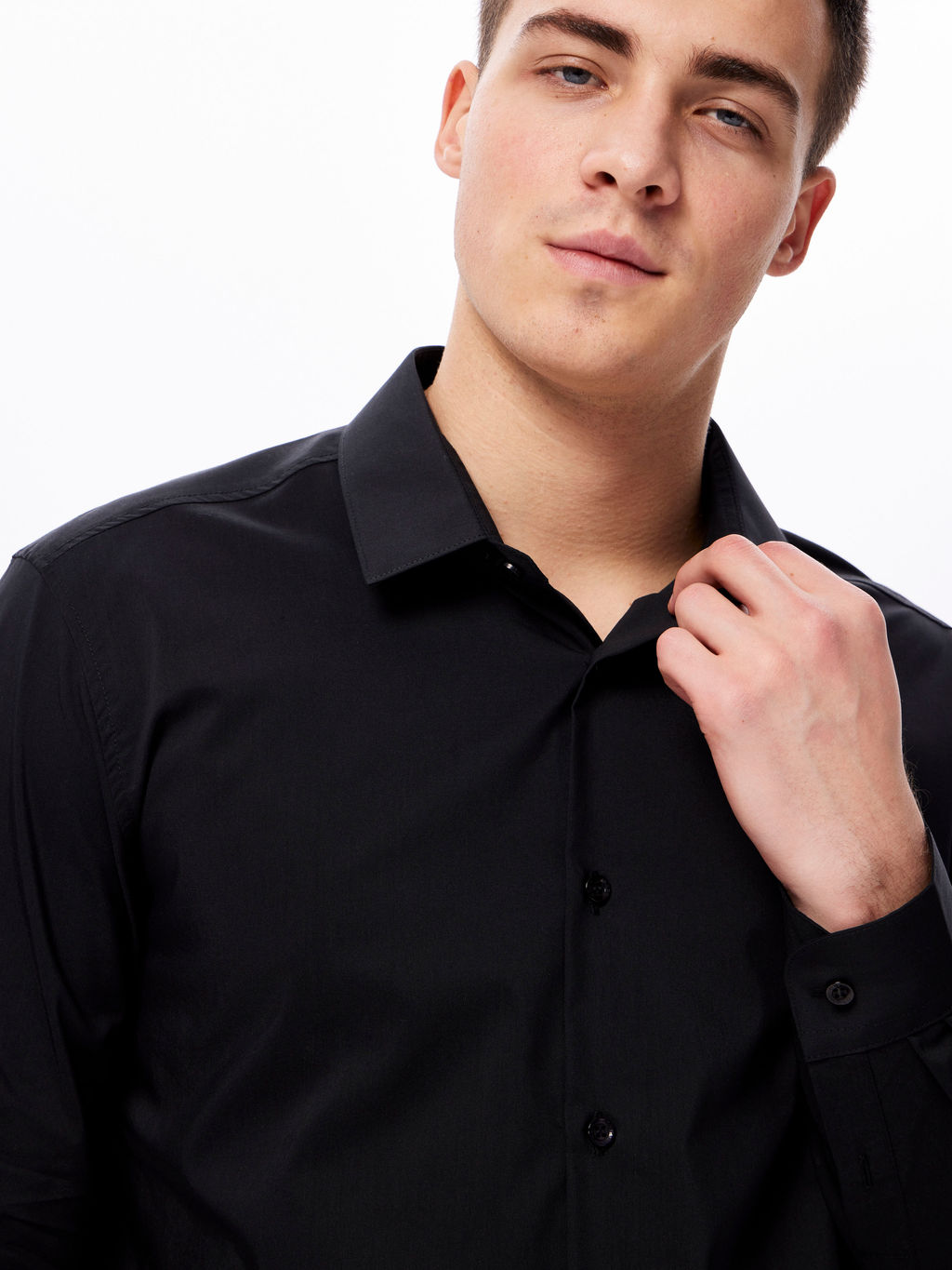 Сорочка мужская длинный рукав GREG 340/238/NB/SZR STRETCH  фото 4