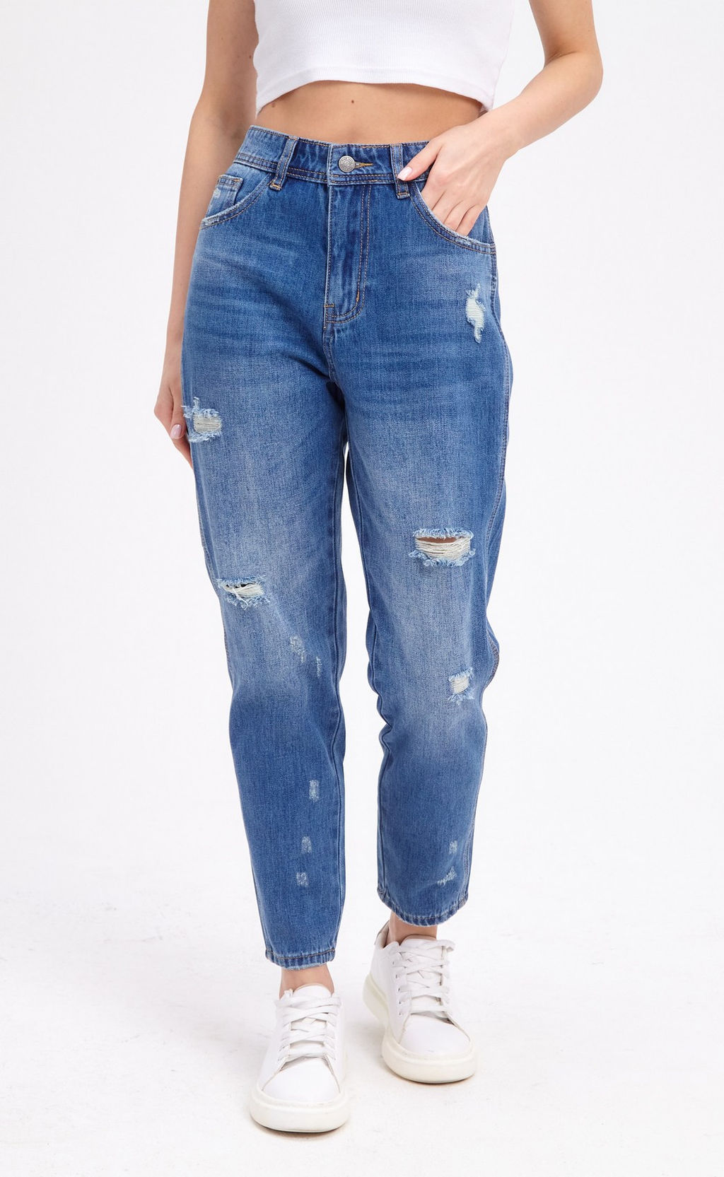 Джинсы F312-0122 l.blue - Fine joyce фото 3