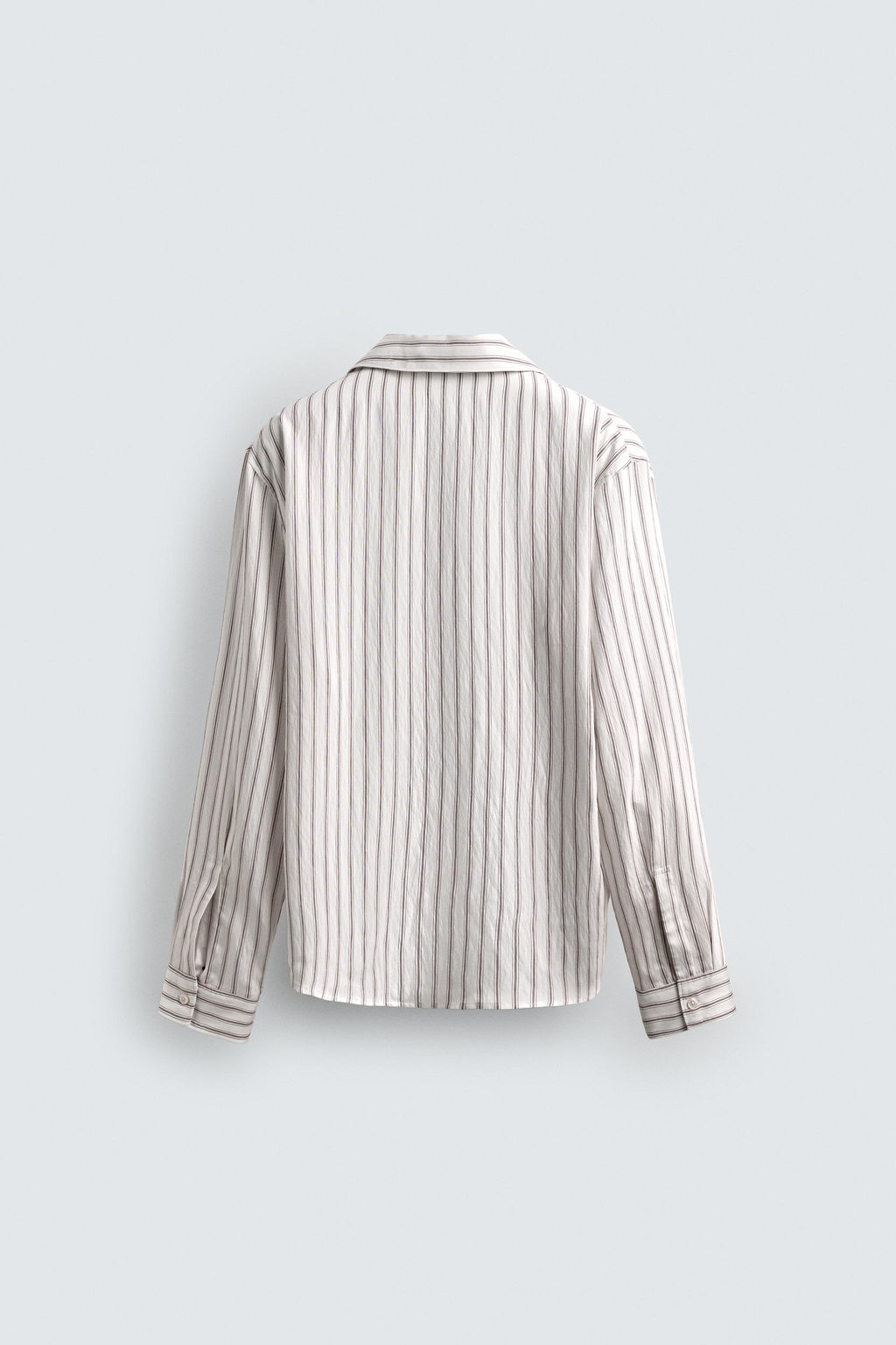 CAMISA FLUIDA RAYAS LAZO / Blanco - Zara фото 8