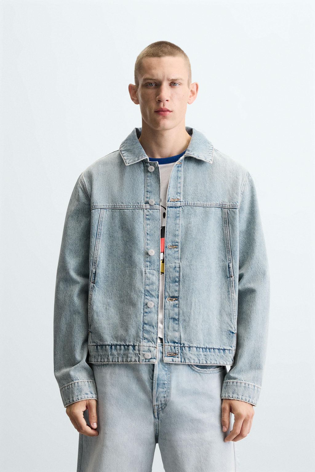 BASIC DENIM JACKET - Zara фото 2