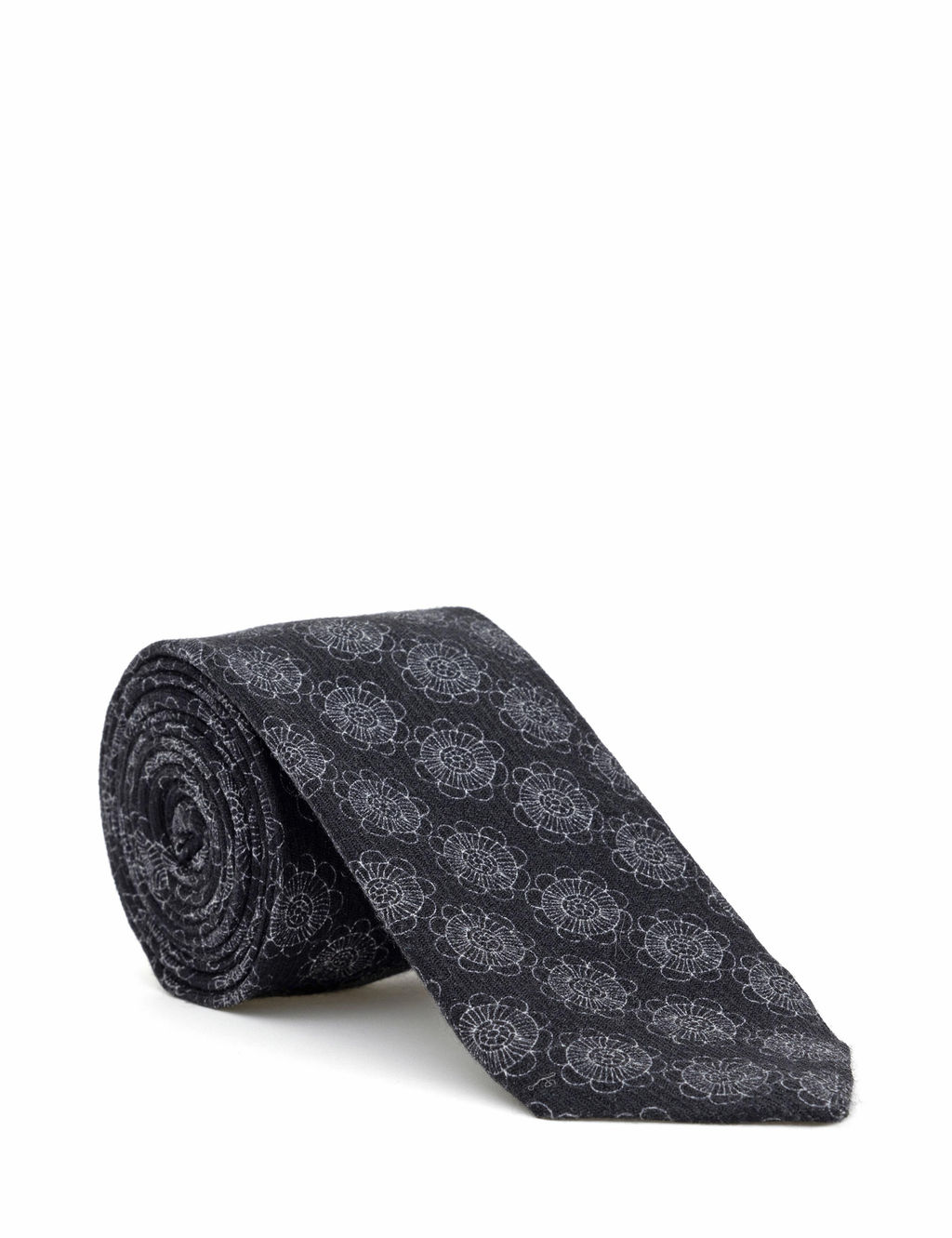 Черный шерстяной галстук - Cacharel фото 2