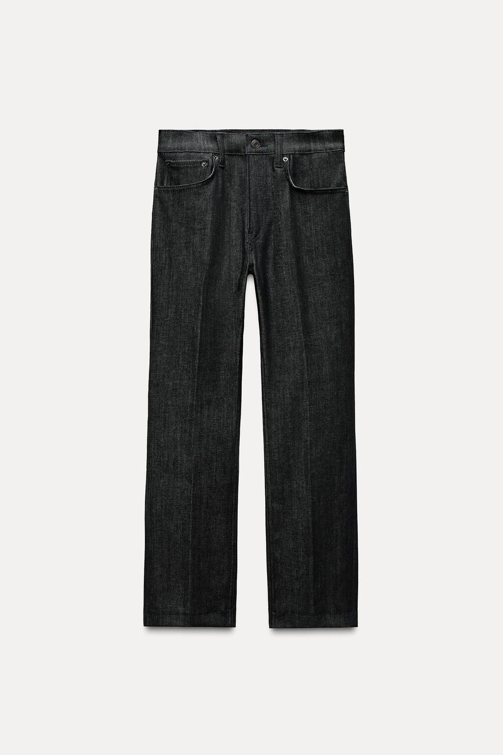 ZW COLLECTION BOOTCUT HIGH-WAIST CROPPED JEANS - Zara фото 13