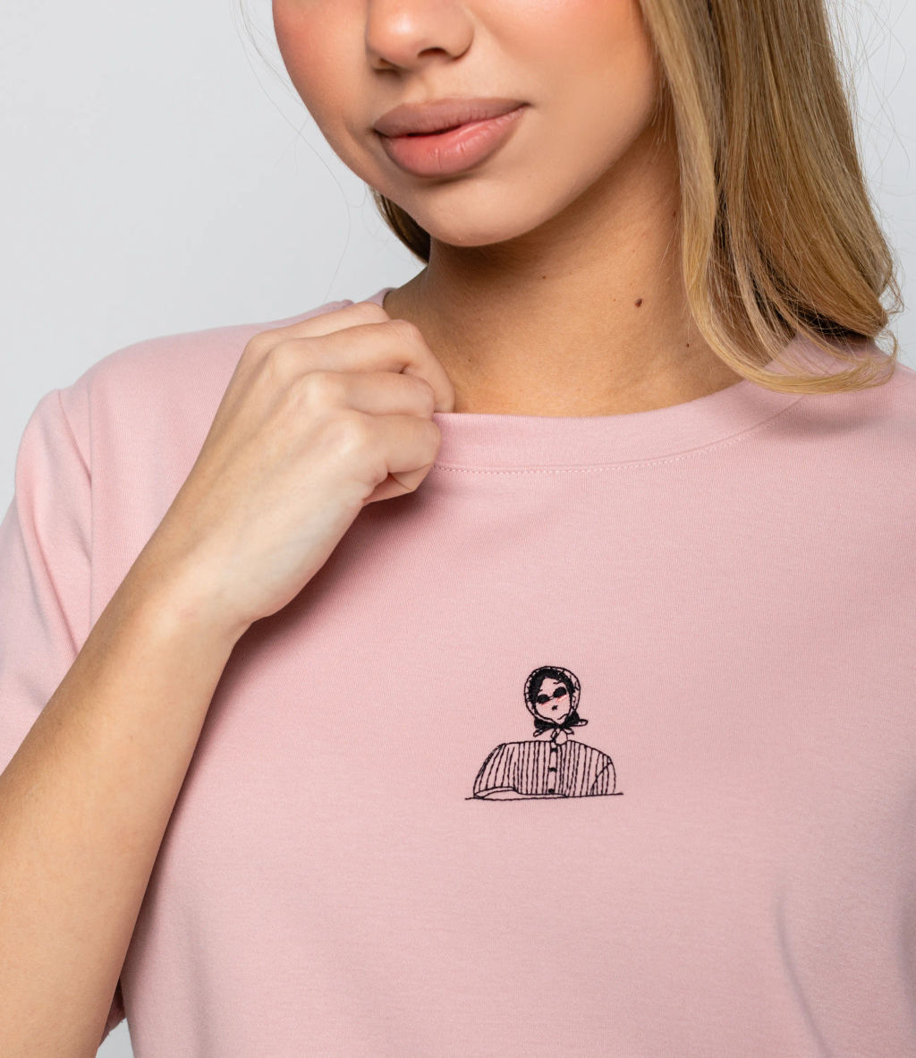 Футболка #КТ6120, пудровый - Dommod фото 5