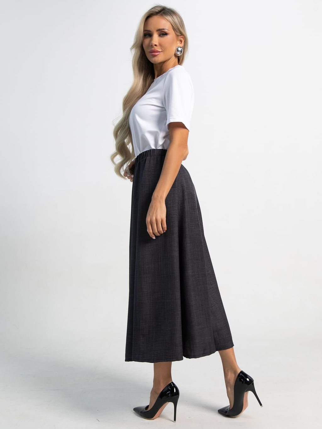 Юбка Льюис (черная) Ю15463-10М