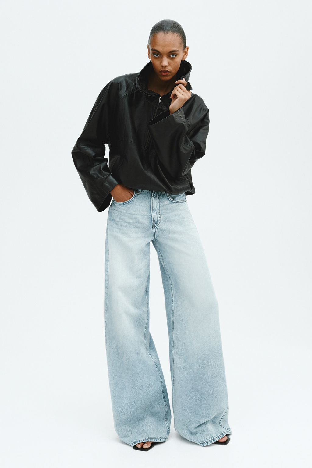 Wide High Waist Jeans - H&m фото 2