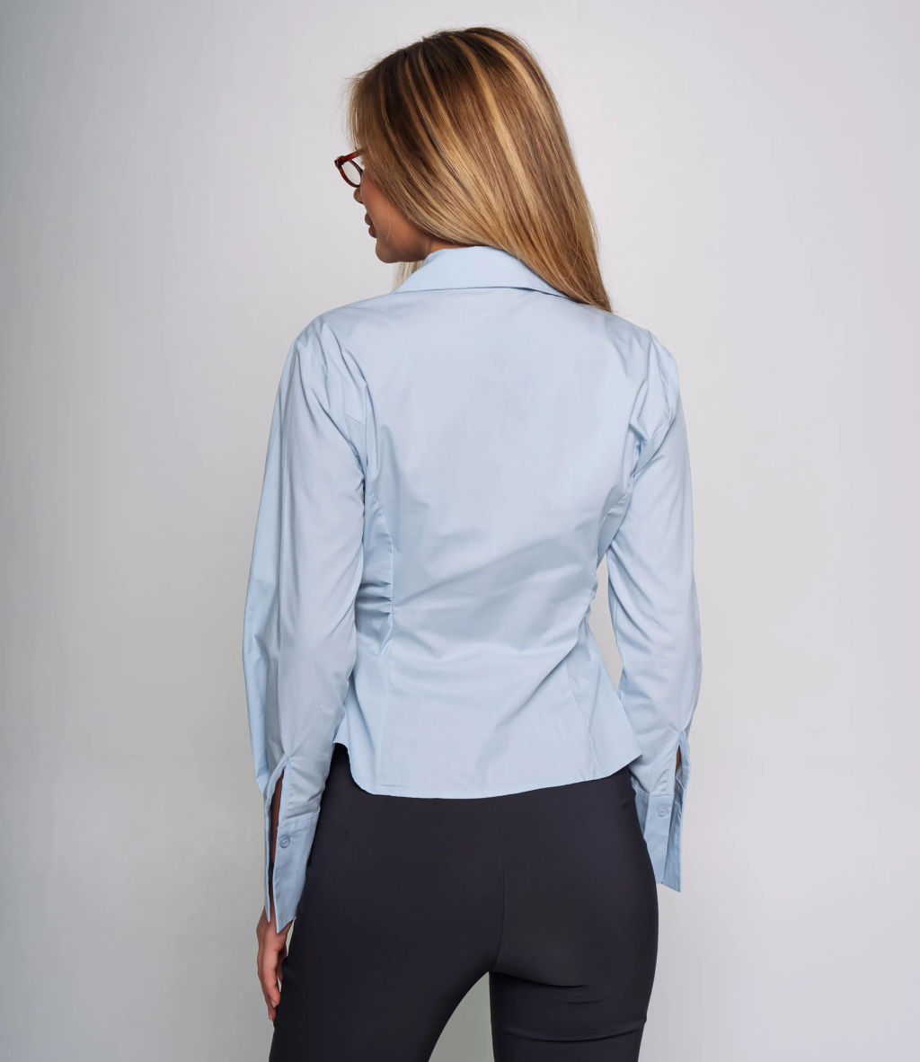 Блуза #КТ2698-1, голубой