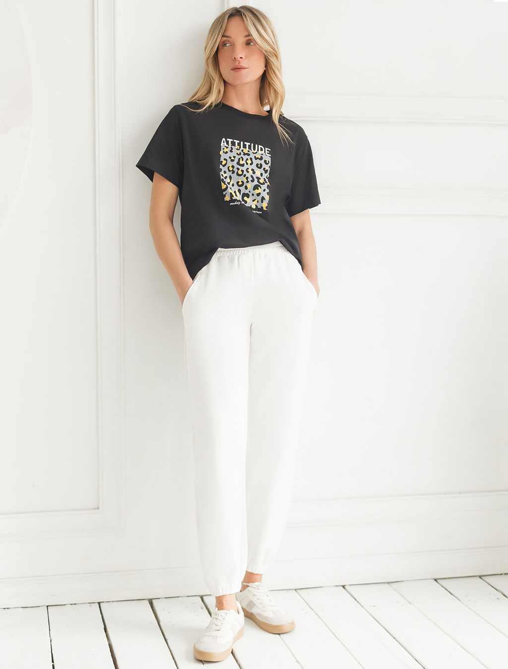 Футболка из премиального хлопка с авторским принтом - Vilatte фото 4