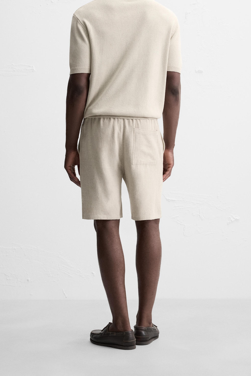 LINEN BLEND BERMUDA SHORTS - Zara фото 3