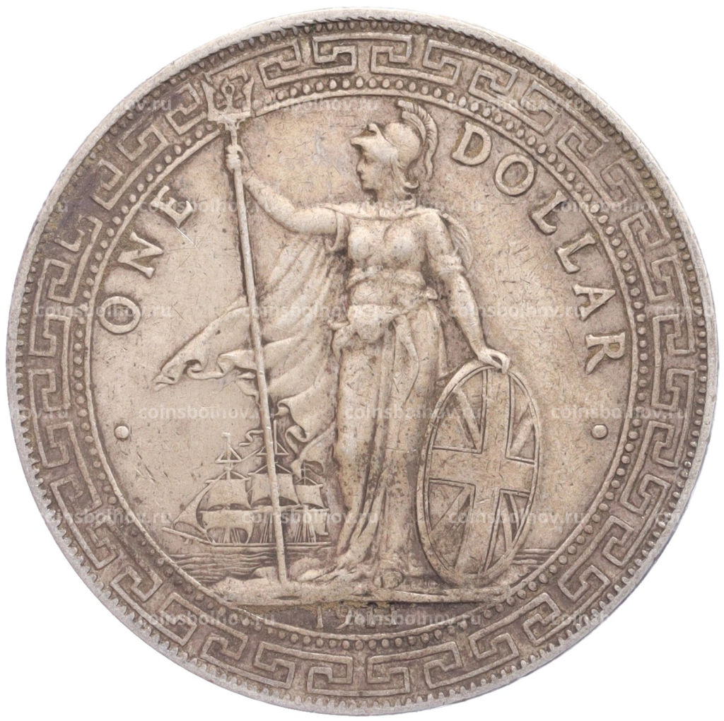 1 доллар 1911 года Великобритания Торговый доллар