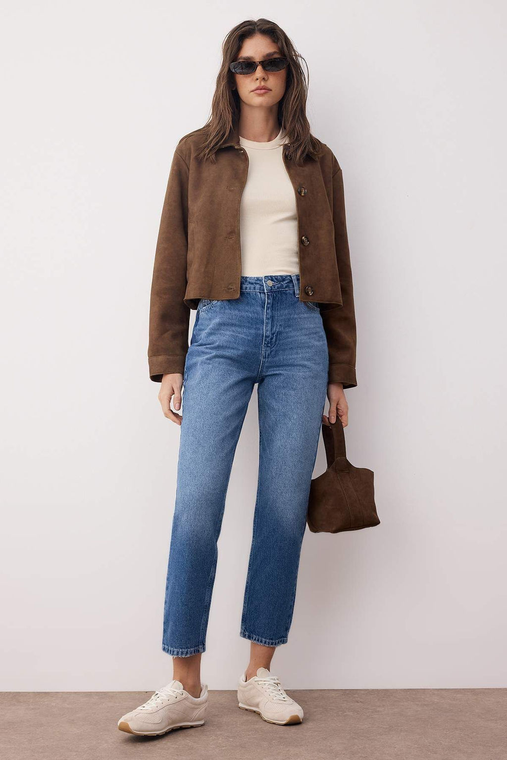 Gece Mavisi Yuksek Bel Yeni Mom Jeans TWOAW26JE00054 - Trendyolmilla фото 9