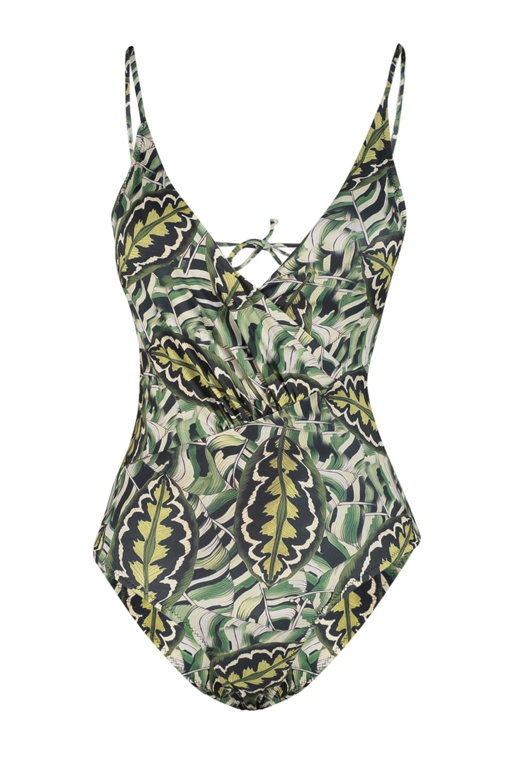 Cicek Desenli V Yaka S?rt Dekolteli Normal Paca Mayo TBESS23MA00320