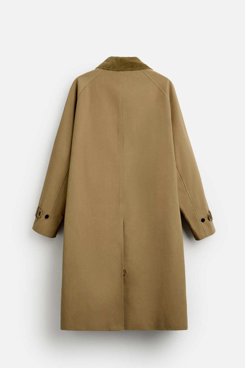 OVERSIZE TWILL TRENCH COAT - Zara фото 7
