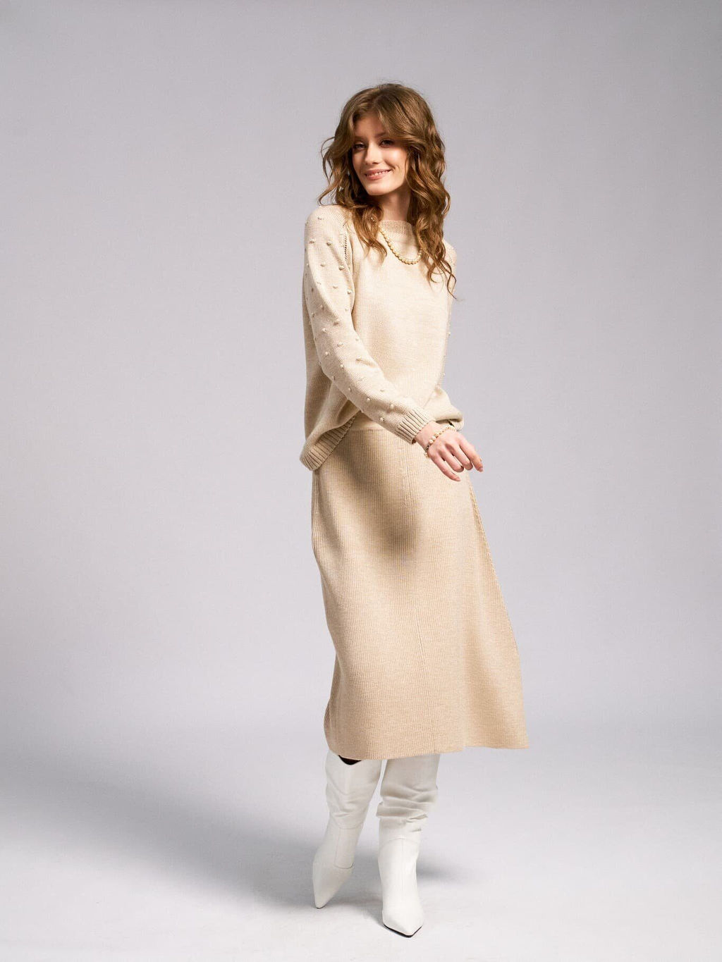 WW-2558 джемпер женский слоновая кость - Mozart фото 10