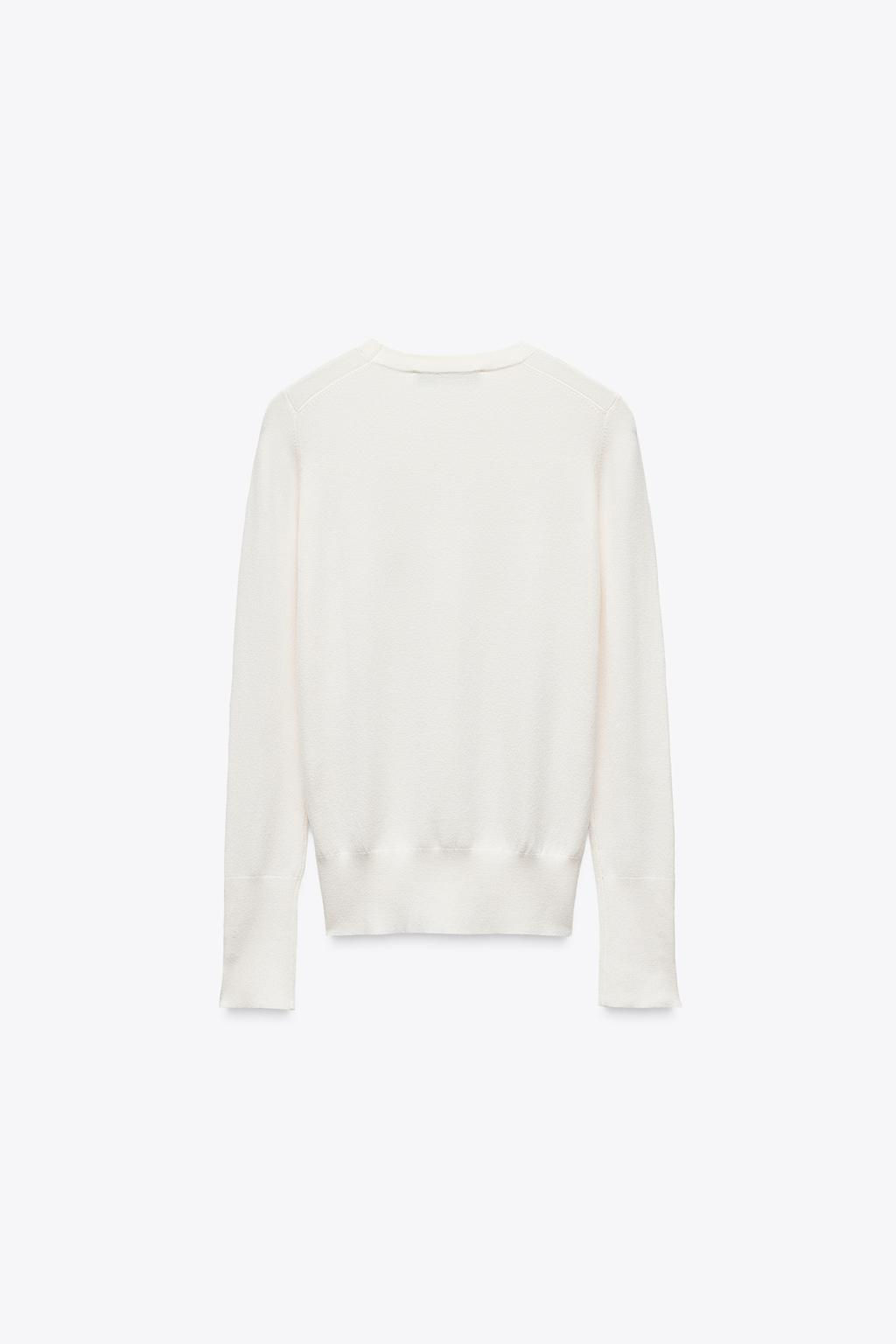 BASIC PLAIN KNIT SWEATER - Zara фото 16