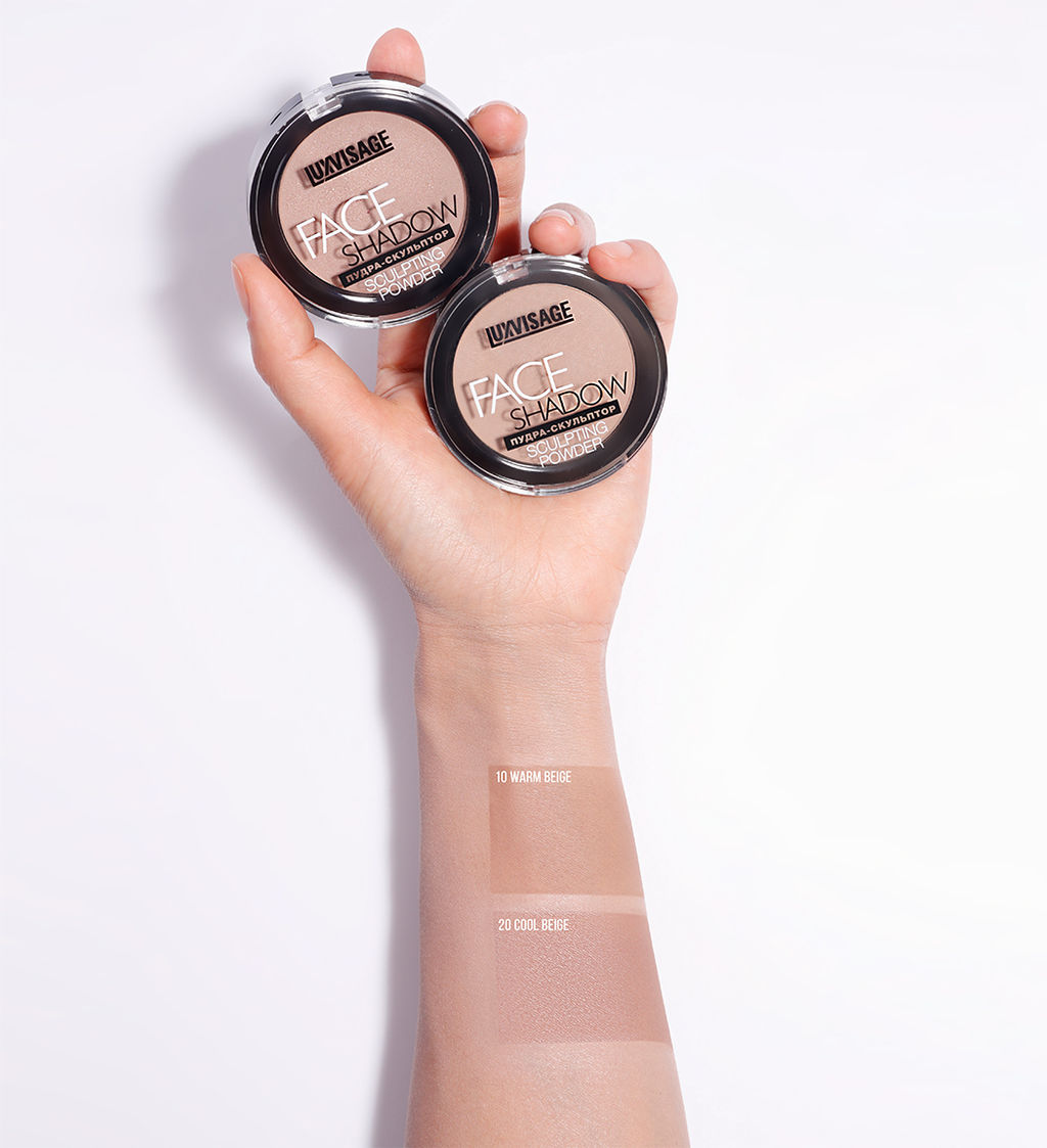 LuxVisage Пудра-скульптор FACE SHADOW, тон 20 cool beige 5г